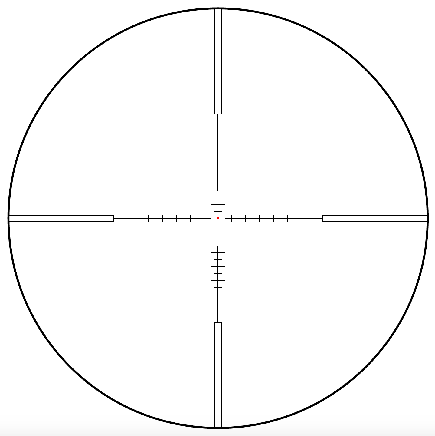 Rudolph V1 5-25x50mm T3 IR reticle (Zero-stop)