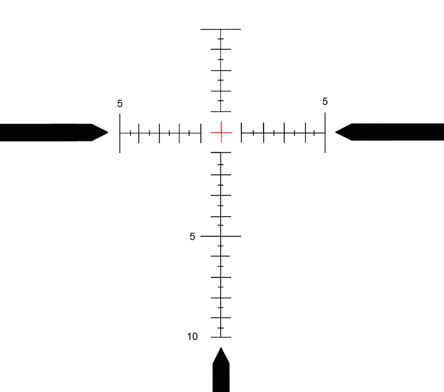 Rudolph V1 5-25x50mm T9 FFP IR reticle